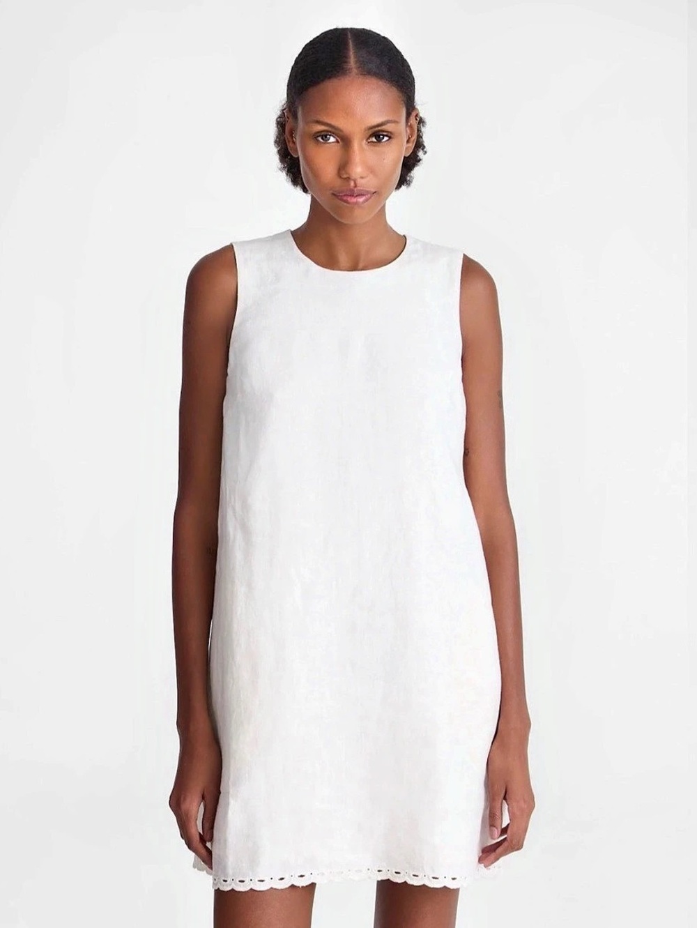 Madewell Mini Shift Dress in 100% Linen Sz XS NWT $118